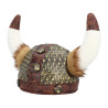 Vikingská prilba pre dospelých s kožušinou
